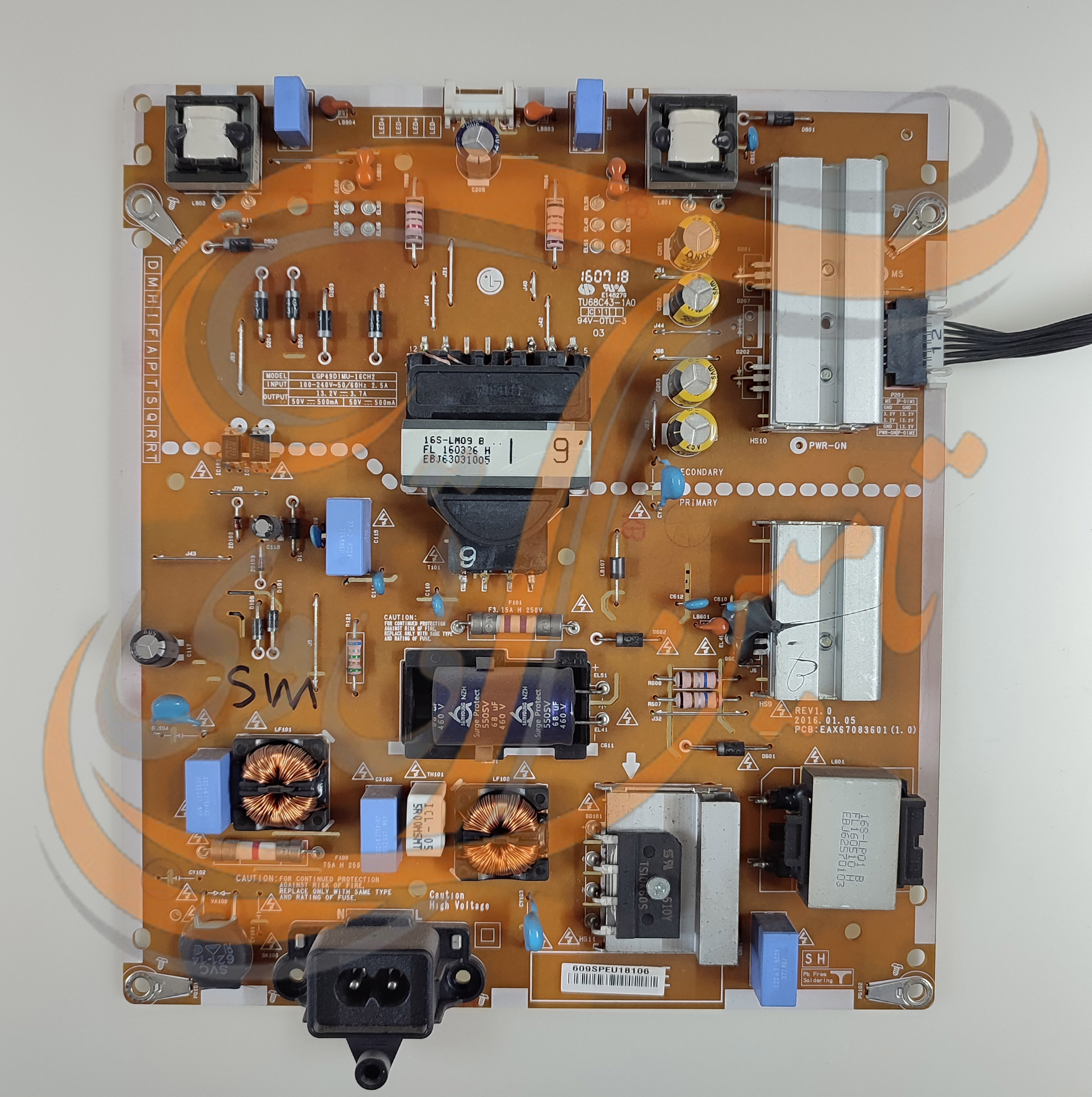 برد پاور ال جی  49UH65200